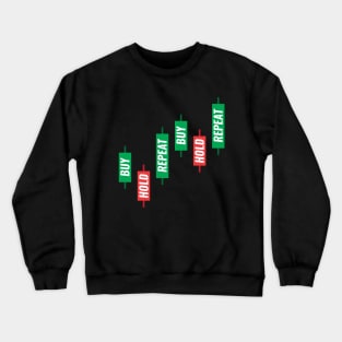 Buy Hold Repeat Candlestick Chart Crewneck Sweatshirt